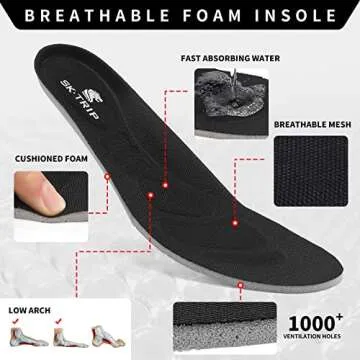 SK·TRIP Women's Walking Shoes Lightweight Breathable Flying Woven Mesh Upper Casual Jogging Shoes Ladies Tennis Shoes Workout Footwear Non-Slip Gym Sneakers for Women Allblack