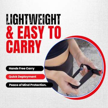 POLICE MAGNUM Pepper Spray Self Defense- Running Safety Gear- Made in The USA (2 Pack 1/2oz Joggers) (Black 2 Pack)