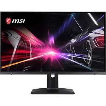 MSI QHD Rapid-IPS Quantum DOT Gaming Non-Glare Super Narrow Bezel 1ms 2560 x 1440 165Hz Refresh Rate Adjustable Arm G-Sync Compatible 27” Gaming Monitor (Optix MAG274QRF-QD),Black