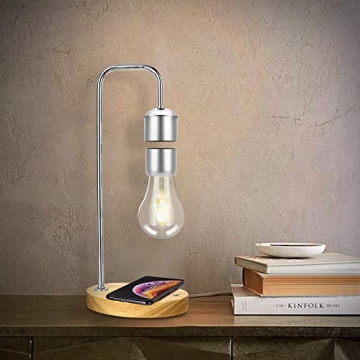 VGAzer Levitating LED Bulb Wireless Charger Futuristic Decor