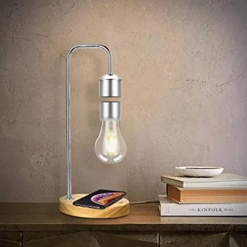VGAzer Levitating LED Bulb Wireless Charger Futuristic Decor