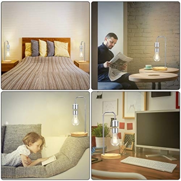 VGAzer Levitating LED Bulb Wireless Charger Futuristic Decor