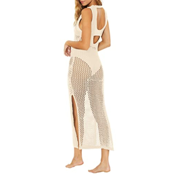 Ebifin Women’s Sexy Crochet Cover Up for Beach Fun