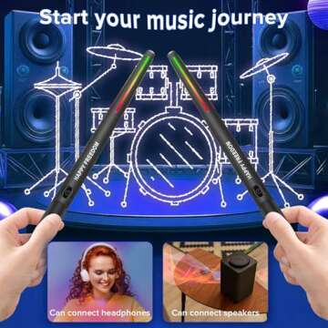 Portable Electronic Air Drum Set with 3D Motion Sensing