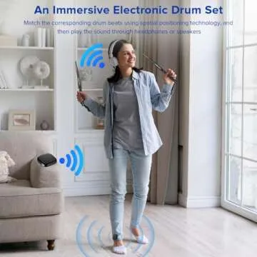 Portable Electronic Air Drum Set with 3D Motion Sensing
