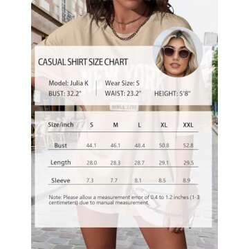 Women’s Oversized New York Letter Graphic Print Short Sleeve Tunic Tops Crew Neck Loose Fit Tee Casual T Shirts