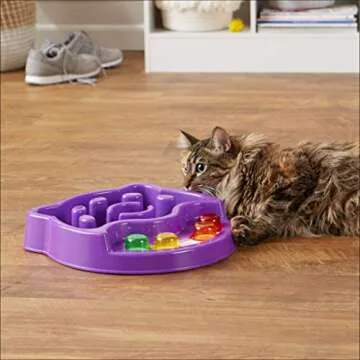 Amazon Basics Pet Activity Center and Feeder, Purple