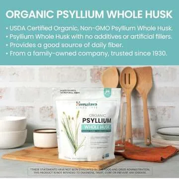 Himalaya Organic Psyllium Husk Fiber Supplement 56-Serving