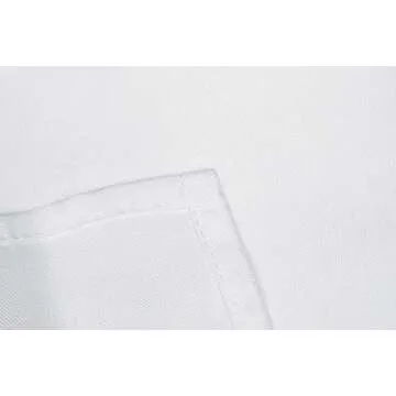 Utopia Kitchen Fitted Tablecloth - 6 Feet - 30 x 72 Inches (1, White)
