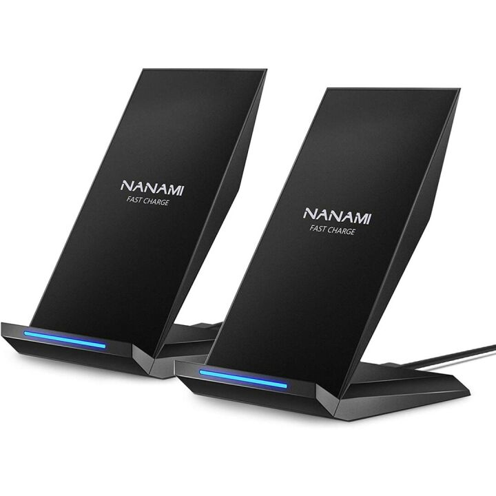 NANAMI Fast Wireless Charger 2 Pack for iPhone & Galaxy