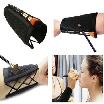 Pinkiou Makeup Brushes Color Removal Cleaner Sponge + Switch Armband Cleaner Arm Sponge 2 in 1 Set