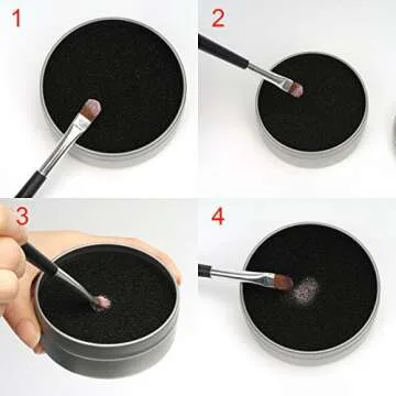 Pinkiou Makeup Brushes Color Removal Cleaner Sponge + Switch Armband Cleaner Arm Sponge 2 in 1 Set