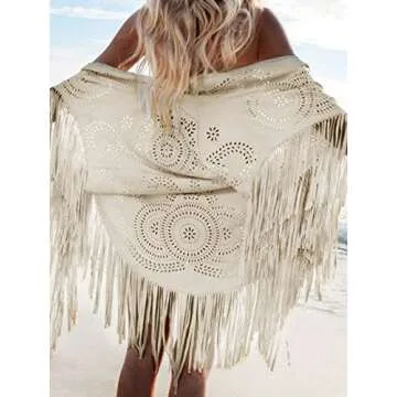 CHOiES Floral Cut Out Asymmetric Kimono Blouse for Women