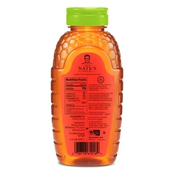 Nate's Organic Raw Unfiltered Honey - 16oz Bottle