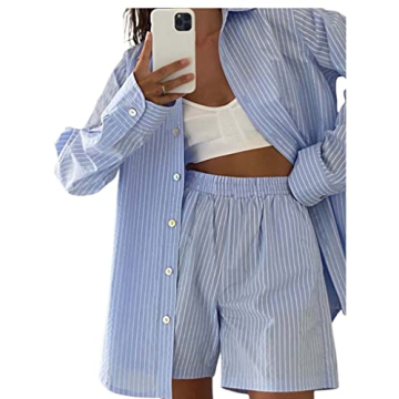 BHMAWSRT Women's Comfortable 2 Piece Summer Outfit