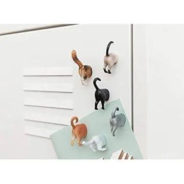Hoovy Cat Butt Magnets: Cute Funny Refrigerator Decor