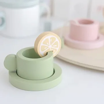 Discover nunukids Wooden Tea Set for Fun Pretend Play