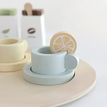 Discover nunukids Wooden Tea Set for Fun Pretend Play