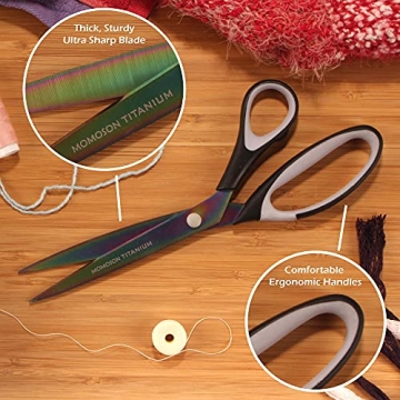 JubileeYarn Titanium Softgrip Scissors Set for Crafts