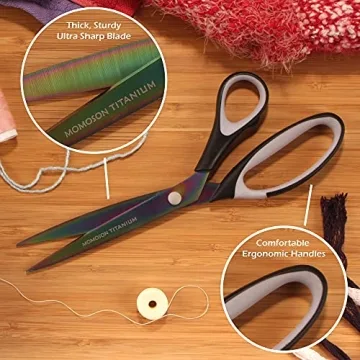 JubileeYarn Titanium Softgrip Scissors Set for Crafts