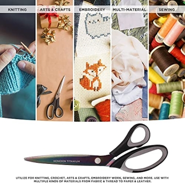 JubileeYarn Titanium Softgrip Scissors Set for Crafts