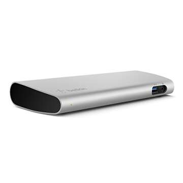 Belkin Thunderbolt 3 Dock w/ 2.6ft Thunderbolt 3 Cable (Thunderbolt Dock for MacBook Pro models from...
