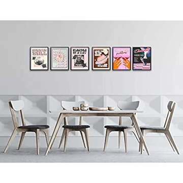 HENCT 6 Pieces Music Poster Home Decor By Singer Album Cover Posters Canvas Wall Art HD Picture Print Living Room Bedroom Decorative Painting Vintage Room Aesthetics (6P 8x10in Unframed)