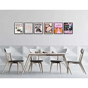 HENCT 6 Pieces Music Poster Home Decor By Singer Album Cover Posters Canvas Wall Art HD Picture Print Living Room Bedroom Decorative Painting Vintage Room Aesthetics (6P 8x10in Unframed)