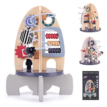 Montessori Activity Cube for 2nd Birthday Gift