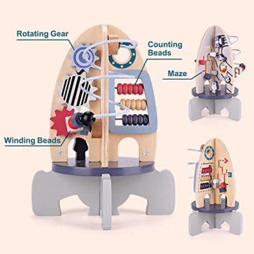 Montessori Activity Cube for 2nd Birthday Gift