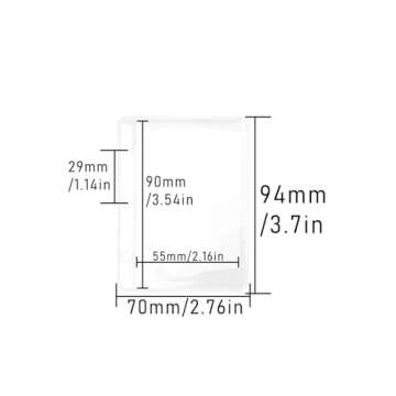 NatSumeBasics 12 A9 Mini Binder Pockets Zipless Clear Cash Envelopes PVC Sheet Protectors 3 Holes Inserts for 3 Ring A9 Planner Organizer Photos Cards Bills (Clear A9)