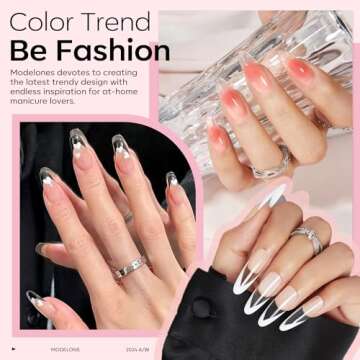 MODELONES 4.23oz Clear Nail Acrylic Powder Professional Nail Art Powder for Nail Extension French Nails