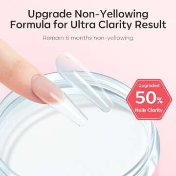 MODELONES 4.23oz Clear Nail Acrylic Powder Professional Nail Art Powder for Nail Extension French Nails