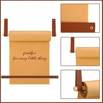 Lincia Wall-Mounted Kraft Paper Dispenser for Home Decor