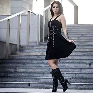 NANTE Gothic Cosplay Dress for Bold Women
