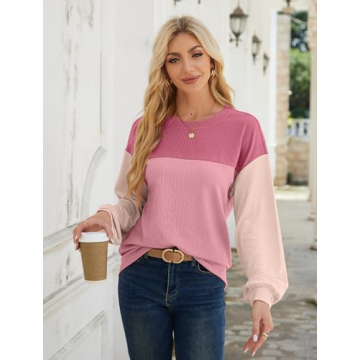 Stylish WIHOLL Knit Striped Tops for Women - Comfortable & Chic