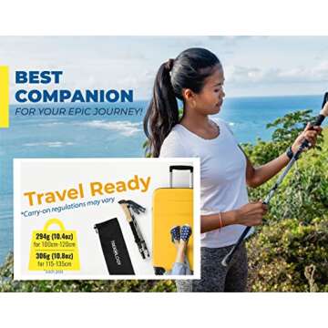 TREKOLOGY Trek-Z Collapsible Hiking & Trekking Poles - Balance Support for Seniors, Women, and Men, 2pc Per Set