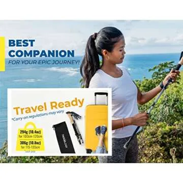 TREKOLOGY Trek-Z Collapsible Hiking & Trekking Poles - Balance Support for Seniors, Women, and Men, 2pc Per Set