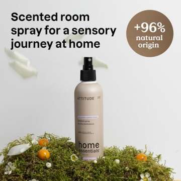 ATTITUDE Scented Room and Air Freshner Spray, for Home and Bathroom, Natural Origin Ingredients, Vegan, Citrus Scent, Tuscan Getaway, 8 Fl Oz