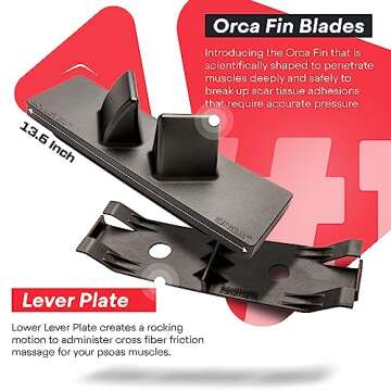 ACULEVER Psoas Muscle Release Tool - Deep Tissue Massager, Stretcher and Acupressure Reflexology for...