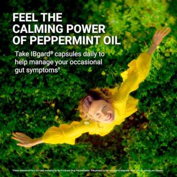 IBgard Gut Health Supplement, Peppermint Oil Capsules for Abdominal Comfort, 48 Capsules (Packaging ...