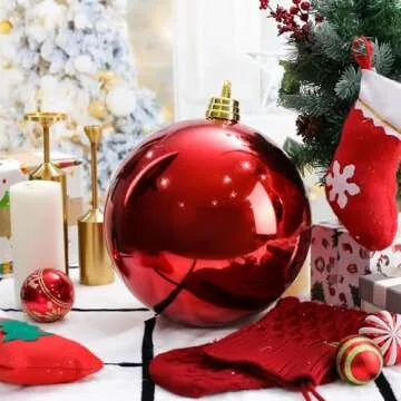 VercanMonth 12 Inch Large Shatterproof Christmas Ball Decorations