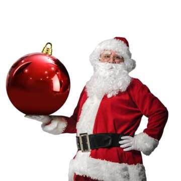 VercanMonth 12 Inch Large Shatterproof Christmas Ball Decorations