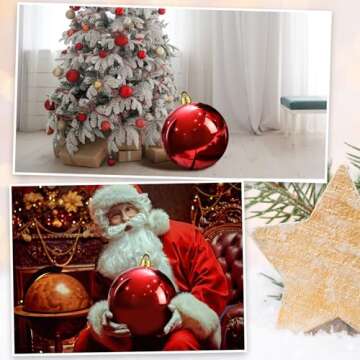 VercanMonth 12 Inch Large Shatterproof Christmas Ball Decorations