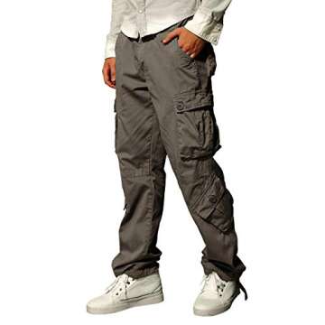 Match Men's Wild Cargo Pants(3358 Grayish Green,44)