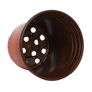 KINJOEK 110 Packs 6 Inch 0.5 Gallon Plastic Plants Nursery Pots, Flower Plant Growing Container Seed...