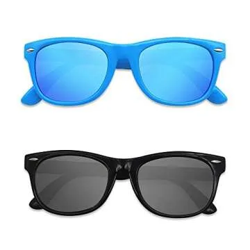 MOTOEYE SUMMER SALE Kids Polarized Sunglasses for Children Age 4-12 Years Old, Girl or Boy Styles, P...