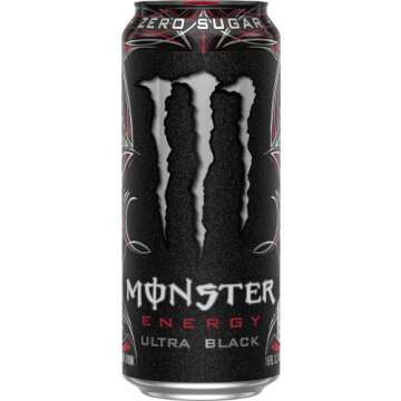 Monster Energy Ultra Black Pack of 15 - Sugar Free