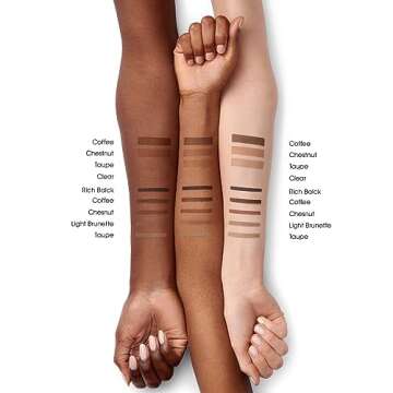 bareMinerals Strength & Length Serum-Infused Brow Gel, Brow Gel Infused with Plant-Based Strengthening Serum, Tints, Shapes + Defines Eyebrows, Vegan