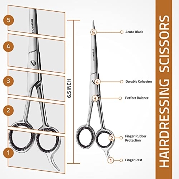 Utopia Care Hair Cutting Scissors 6.5 Inch Premium Stainless Steel